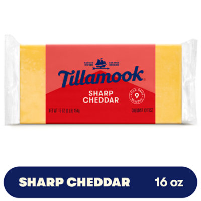 Tillamook Sharp Cheddar Cheese Block - 1 Lb