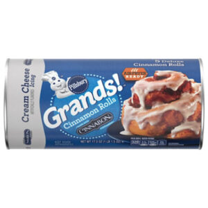 Pillsbury Grands! Cinnamon Rolls Big With Cream Cheese Icing 5 Count - 17.5 Oz