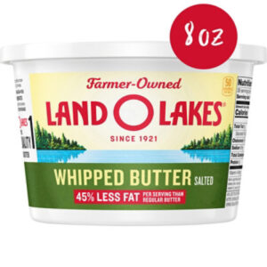 Land O Lakes Salted Whipped Butter Spreadable Tub - 8 Oz
