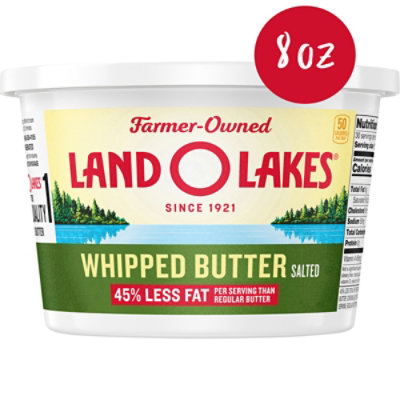 Land O Lakes Salted Whipped Butter Spreadable Tub - 8 Oz