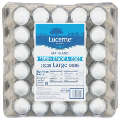 Lucerne Cage Free Large Grade A Eggs - 60 Count