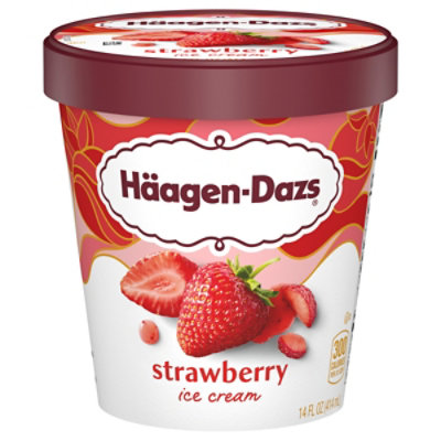Haagen-Dazs Strawberry Ice Cream - 14 Oz