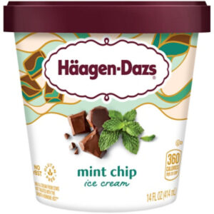 Haagen-Dazs Mint Chip Ice Cream - 14 Oz