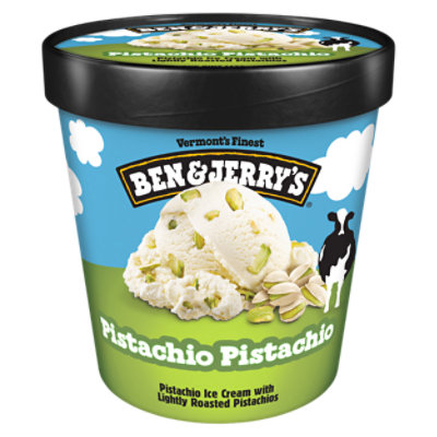 Ben & Jerry's Pistachio Ice Cream Pint - 16 Oz