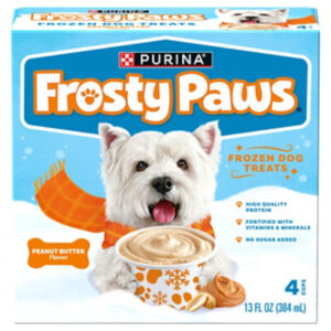 Purina Frosty Paws Peanut Butter Flavor Frozen Dog Treats - 4 Count