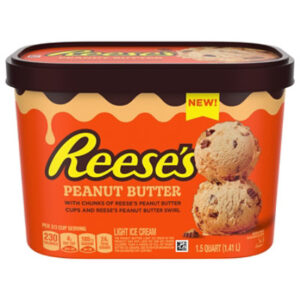 REESE'S Peanut Butter Cups & Peanut Butter Swirl Ice Cream - 48 Oz