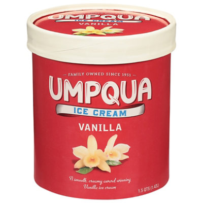 Umpqua Ice Cream Vanilla - 1.5 Quart