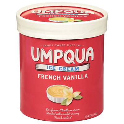 Umpqua Ice Cream French Vanilla - 1.5 Quart