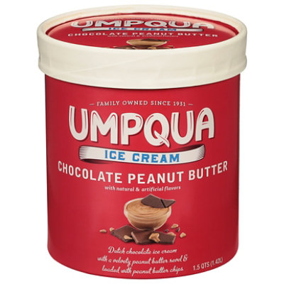 Umpqua Ice Cream Chocolate Peanut Butter - 1.5 Quart