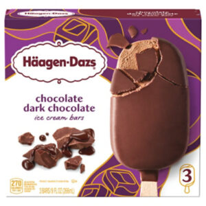 Haagen-Dazs Dark Chocolate Ice Cream Snack Bars - 3 Count
