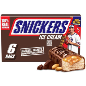 SNICKERS Ice Cream Chocolatey Caramel Peanut Butter Ice Cream Bars - 6 Count