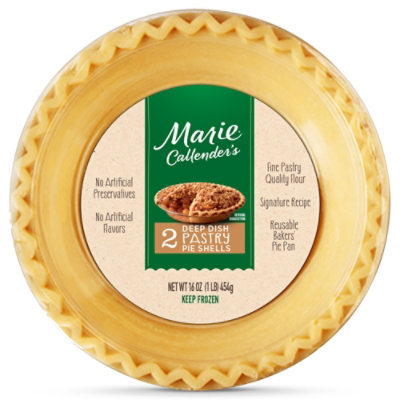 Marie Callender's Deep Dish Pastyr Pie Shells Frozen Dessert -2-16 Oz