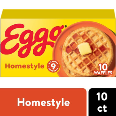 Eggo Frozen Waffles Homestyle Frozen Breakfast - 10 - 12.3 Oz