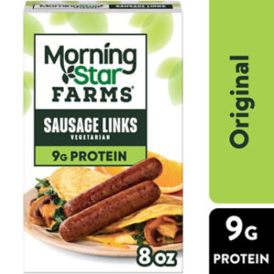 MorningStar Farms Veggie Breakfast Sausage Links Original Vegetarian - 8 Oz