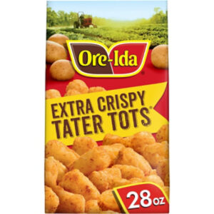 Ore-Ida Extra Crispy Tater Tots Seasoned Shredded Frozen Potatoes - 28 Oz