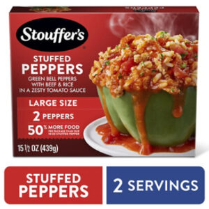 Stouffer's Stuffed Peppers Large Size Frozen Meal - 15.5 Oz