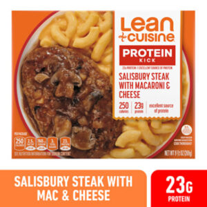 LEAN CUISINE Protein Kick Salisbury Steak With Macaroni And Cheese Frozen Entree Box - 9.5 Oz