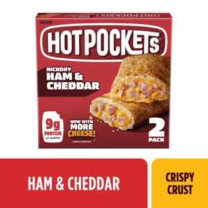 Hot Pocket Hickory Ham And Cheddar Sandwiches Box - 2-9 Oz