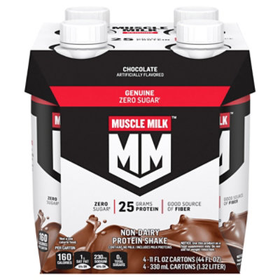 MUSCLE MILK Protein Shake Non Dairy Chocolate - 4-11 Fl. Oz.