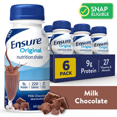 Ensure Original Nutrition Shake Ready To Drink Milk Chocolate - 6-8 Fl. Oz.