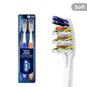 Oral-B Pulsar Expert Clean Battery Toothbrushes Soft - 2 Count