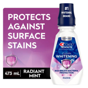 Crest 3D White Glamorous White Alcohol Free Arctic Mint Whitening Mouthwash - 16 Fl. Oz.
