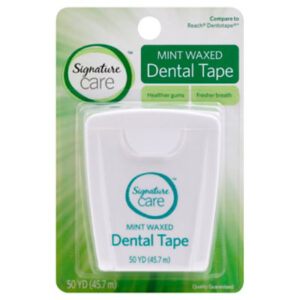 Signature Select/Care Dental Tape Mint Waxed 50 Yards - Each