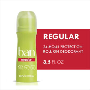 Ban Invisible Roll-On Deodorant - 3.5 Fl. Oz.