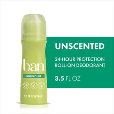 Ban Invisible Roll-On Deodorant - 3.5 Fl. Oz.