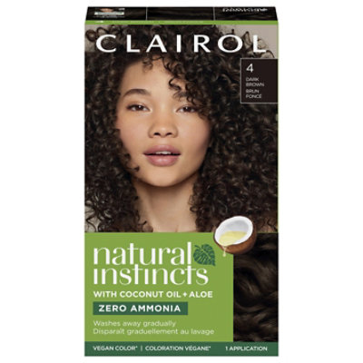 Clairol Natural Instincts Hair Color Dark Brown 4 - Each