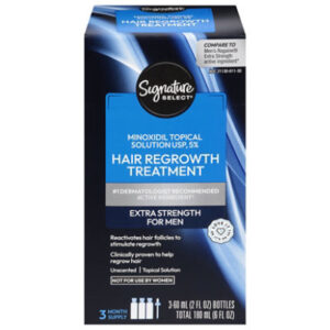 Signature Select/Care Hair Regrowth Treatment Extra Strength Minoxidil 5% - 3-2 Fl. Oz.