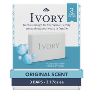 Ivory Original Scent Gentle Bar Soap - 3-3.17 Oz