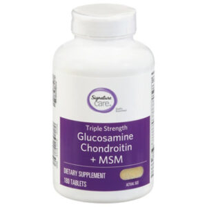 Signature Select/Care Glucosamine Chondroitin MSM Dietary Supplement Coated Caplets - 180 Count