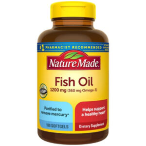 Nature Made Fish Oil Softgels 1200 mg - 100 Count