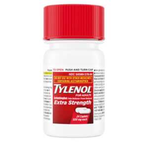 TYLENOL Pain Reliever/Fever Reducer Caplets Extra Strength 500 mg - 24 Count
