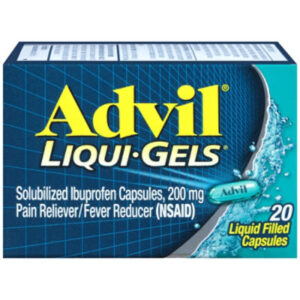 Advil Liqui-Gels Pain Reliever Fever Reducer Liquid Filled Capsule 200mg Ibuprofen - 20 Count