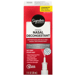 Signature Select/Care Nasal Spray Decongestant No Drip 12 Hour - 1 Fl. Oz.
