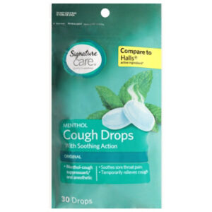 Signature Select/Care Cough Drops Menthol Original - 30 Count