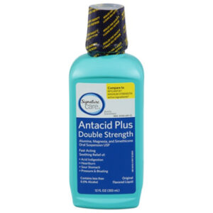 Signature Select/Care Antacid Plus Gas Relief Maximum Strength Classic Original Flavor - 12 Fl. Oz.
