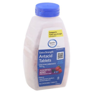 Signature Select/Care Extra Strength Antacid Relief Mixed Berry - 96 Count