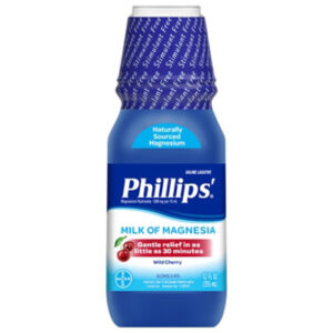 Phillips Laxatives Milk Of Magnesia Cramp Free Wild Cherry - 12 Fl. Oz.