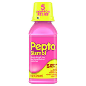 Pepto Bismol Liquid for Upset Stomach and Diarrhea Relief Over-the-Counter Medicine - 8 Oz