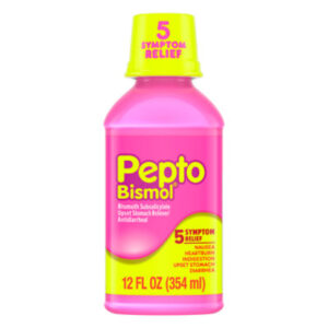 Pepto-Bismol 5 Symptom Relief Anti Diarrhea Liquid Syrup - 12 Fl. Oz.