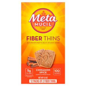 Metamucil Fiber Supplement Fiber Thins Cinnamon Spice - 12-0.77 Oz