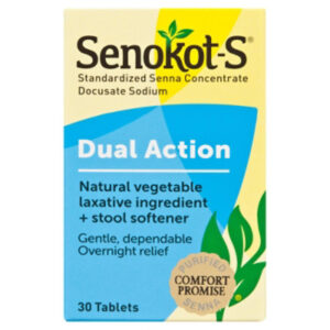Senokot-S Laxative Plus Stool Softener Tablets - 30 Count