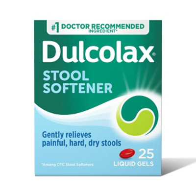 Dulcolax Stool Softener Laxative Liquid Gel Capsules - 25 Count