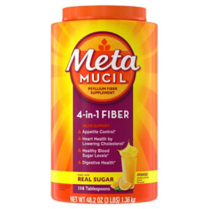 Metamucil Psyllium Fiber Supplement 4 In 1 MultiHealth Powder Orange - 48.2 Oz