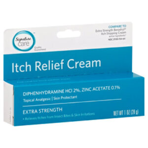 Signature Select/Care Cream Itch Relief Topical Analgesic Skin Protectant Extra Strength - 1 Oz