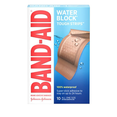 BAND-AID Brand Adhesive Bandages Tough Strips Waterproof Extra Large - 10 Count