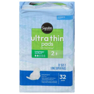 Signature Select/Care Ultra Thin Super Absorbency With Flexi Wings Maxi Pads - 32 Count